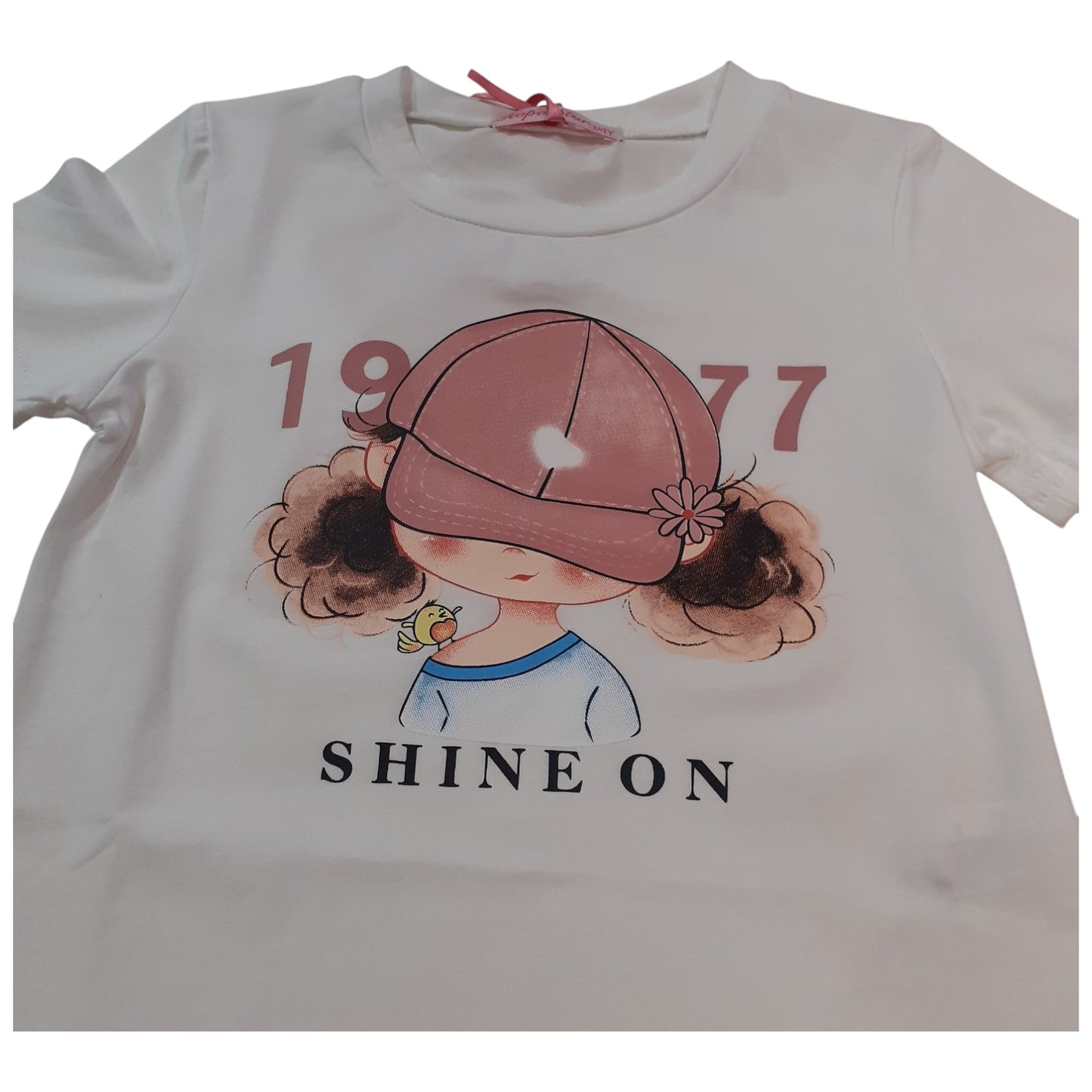 Hope Star Completo Bambina 2 Pezzi T-Shirt e Pantaloncini GA-1304