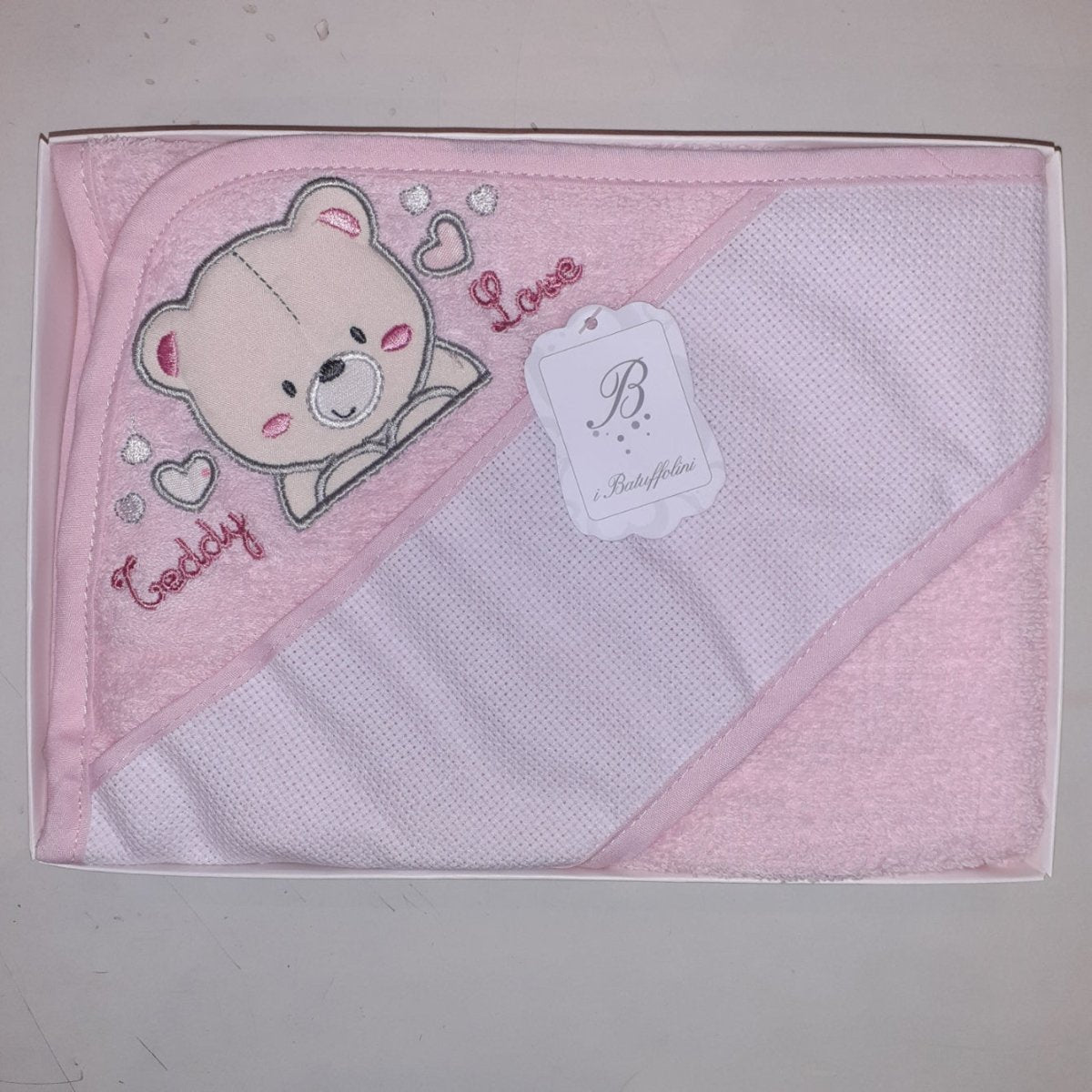 Accappatoio Triangolo Neonato/a Da Ricamo I Batuffolini B363/7 - 8031749004280 - DarSaGiocattoli