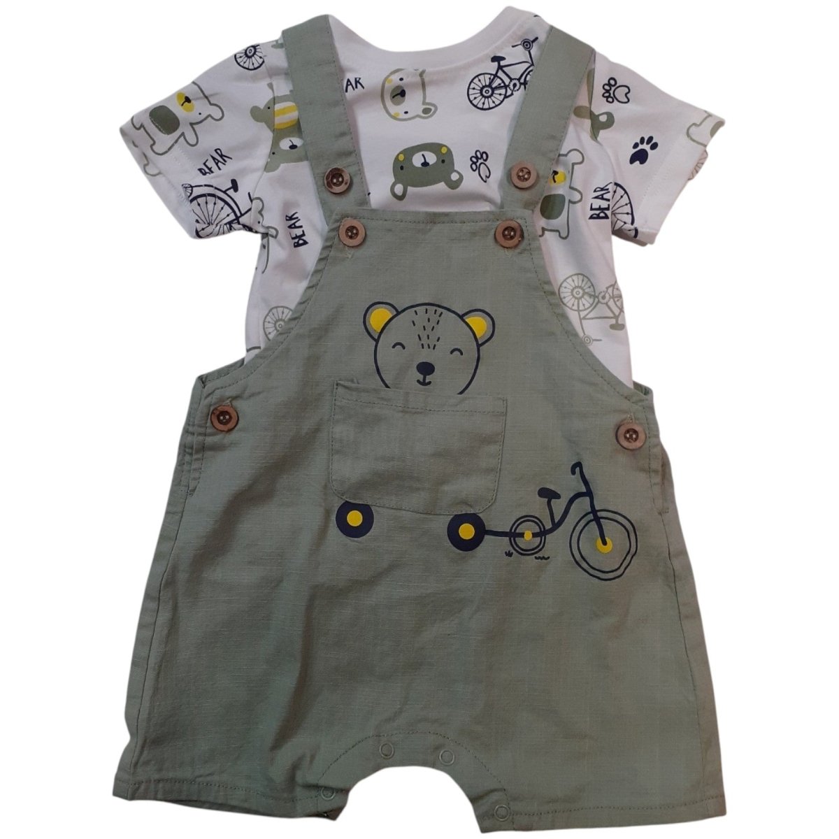 Alta Linea Kids Fashion Completo Bambino 2 Pezzi Maglietta con Salopette XNO - 2208 - DarSaGiocattoli