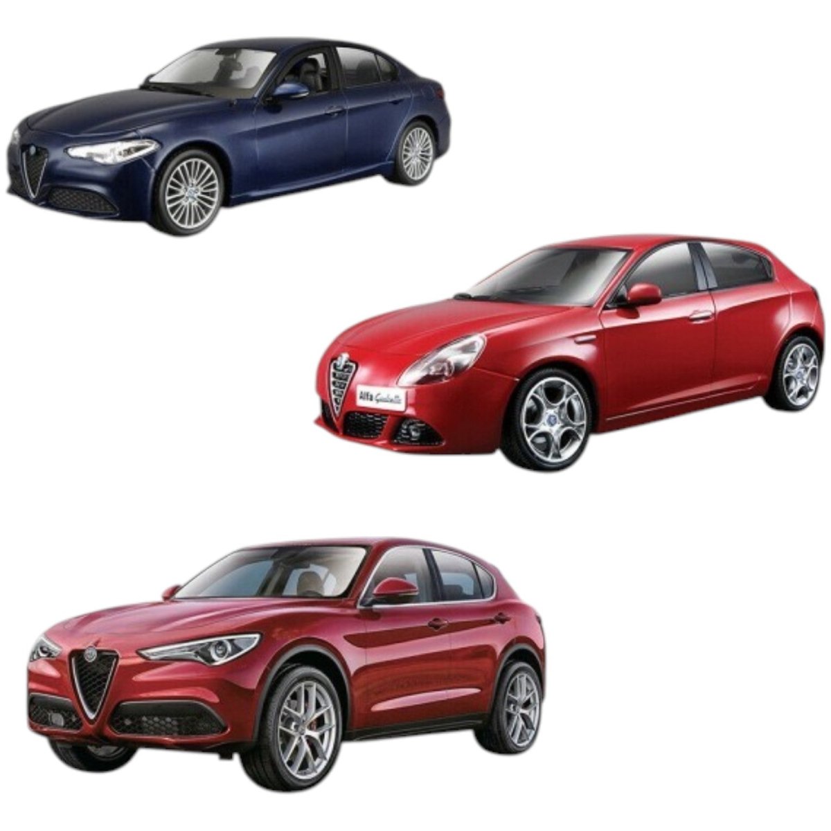 Auto Alfa Romeo 1:24 3 Modelli Assortiti Burago 18-01270 - 4893993012701 - DarSaGiocattoli