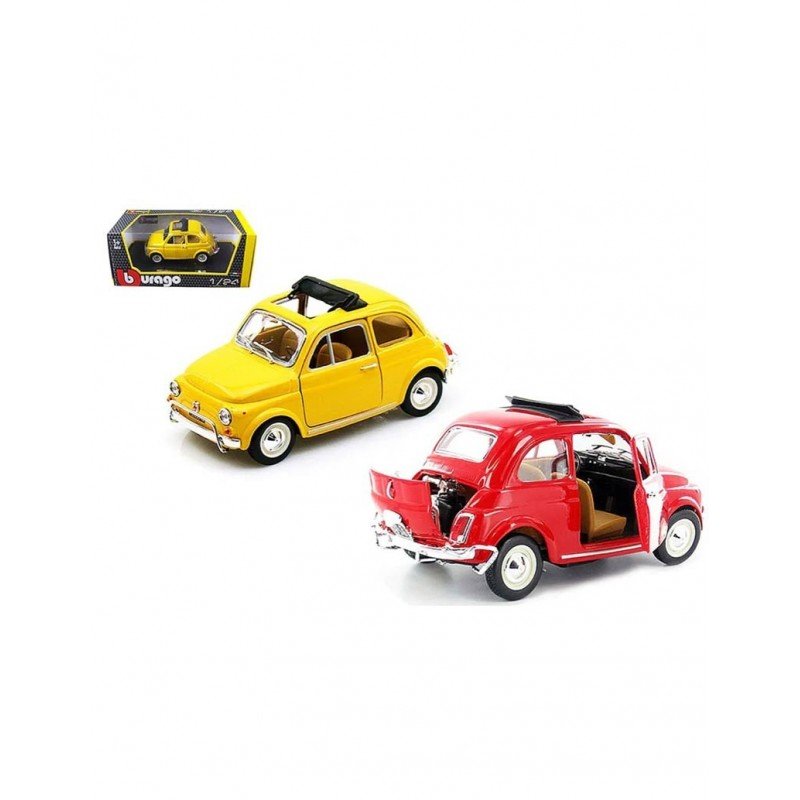Auto Fiat 500L 1968 In Metallo 1:24 Assortite Burago 18-22099 - 4893993220991 - DarSaGiocattoli