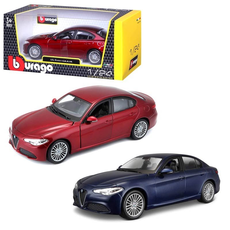 Auto Giulia Alfa Romeo Scala 1:24 Assortiti Burago 18 - 21080 - 4893993210800 - DarSaGiocattoli