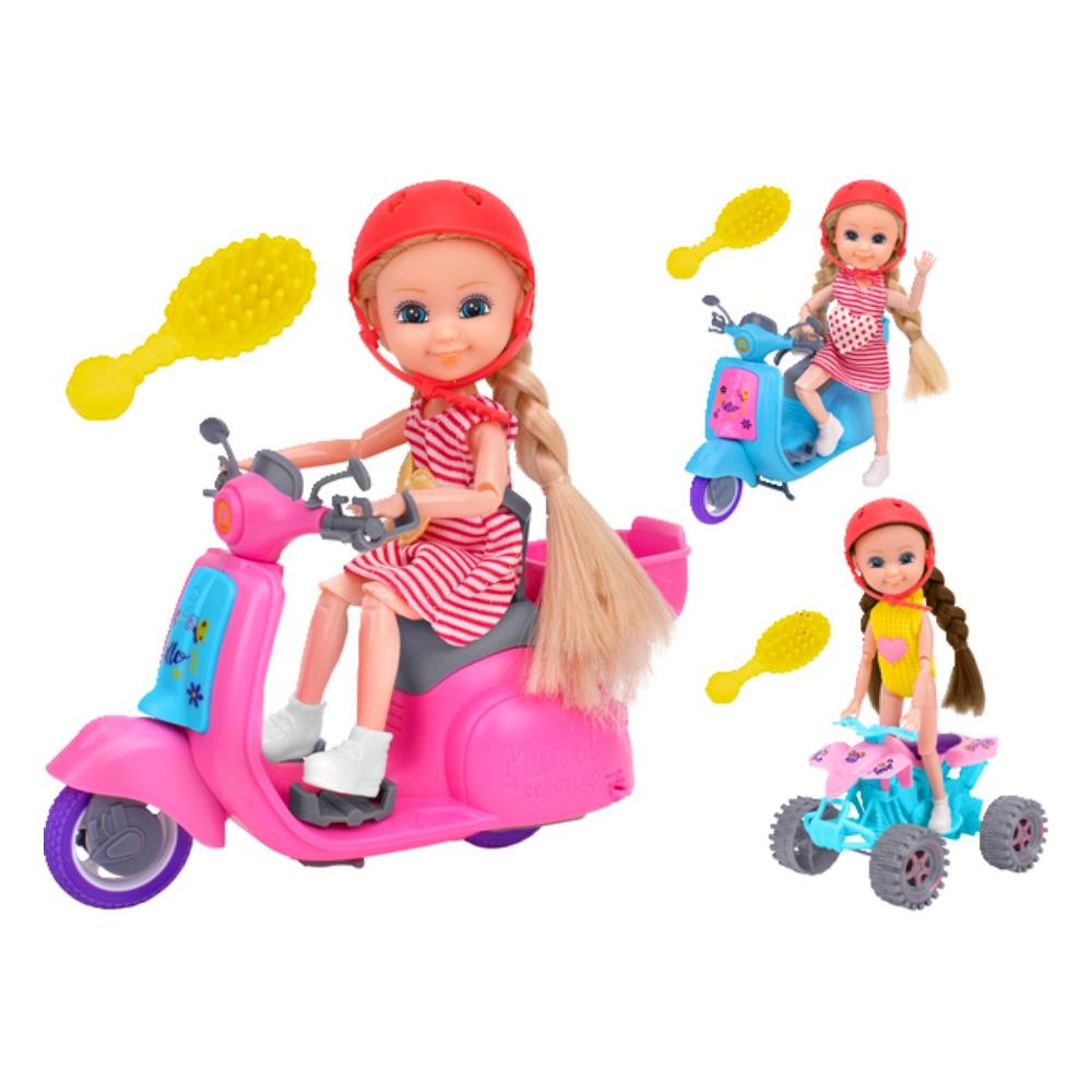 Bambola Cami C/Auto 2 Colori W’Toy Colori Assortiti Globo 41453 - 8014966414537 - DarSaGiocattoli