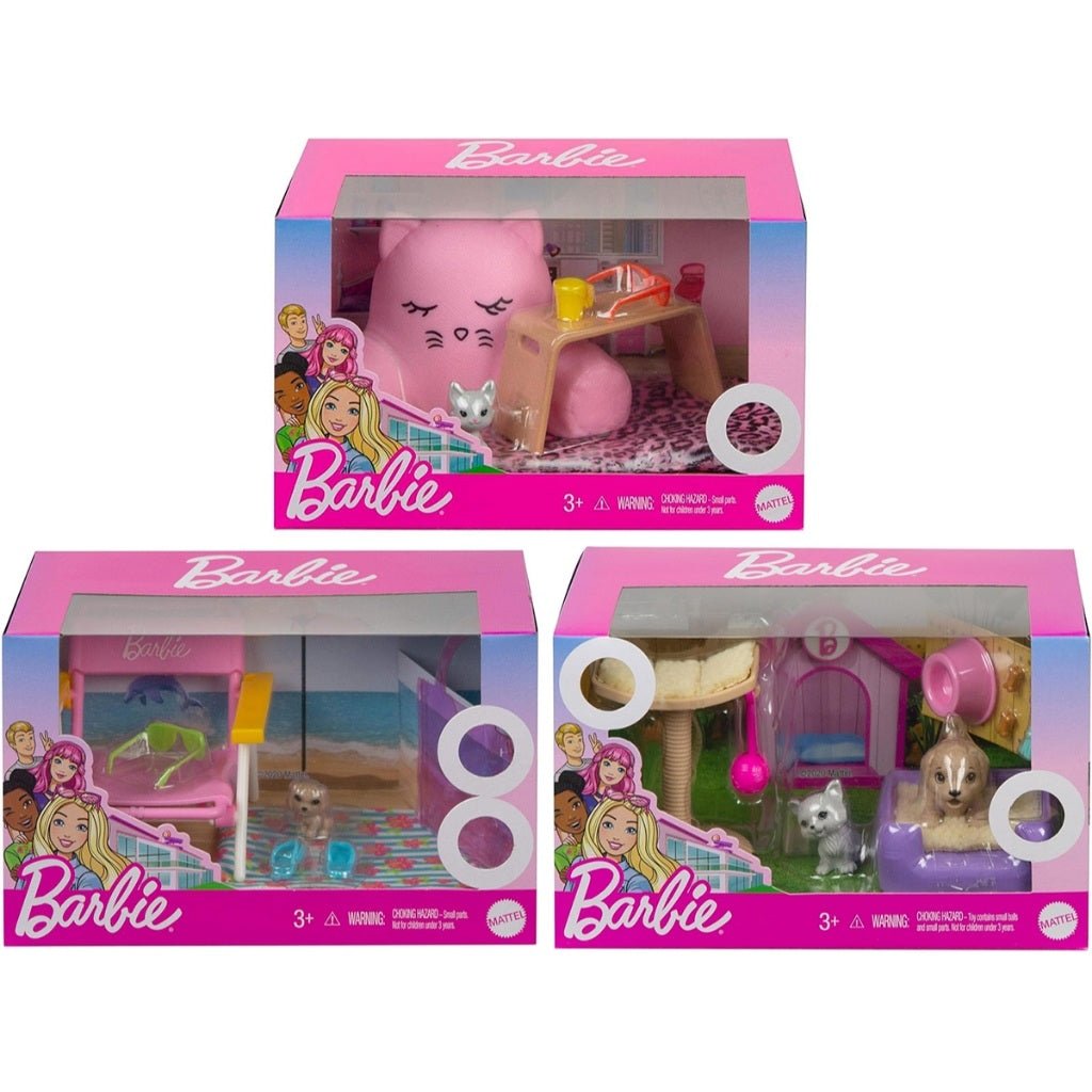 Barbe Set Animali Mini Story Starter Assortiti Mattel GRG56 - 0887961903782 - DarSaGiocattoli
