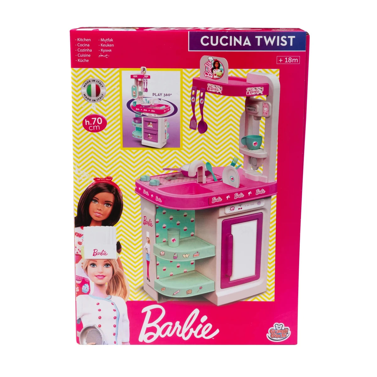Barbie Cucina Twist 75 cm Con Accessori Grandi giochi BAR49000 - 8056379159490 - DarSaGiocattoli