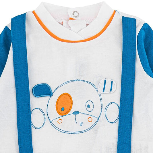 Bidibimbo Tutina Neonato In Cotone Blu T1694 - 8058480508914 - DarSaGiocattoli