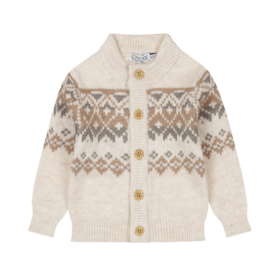 Cardigan Lavorato a Maglia Bambino Dirkje Bianco Sporco O56565 - 8720815509483 - DarSaGiocattoli