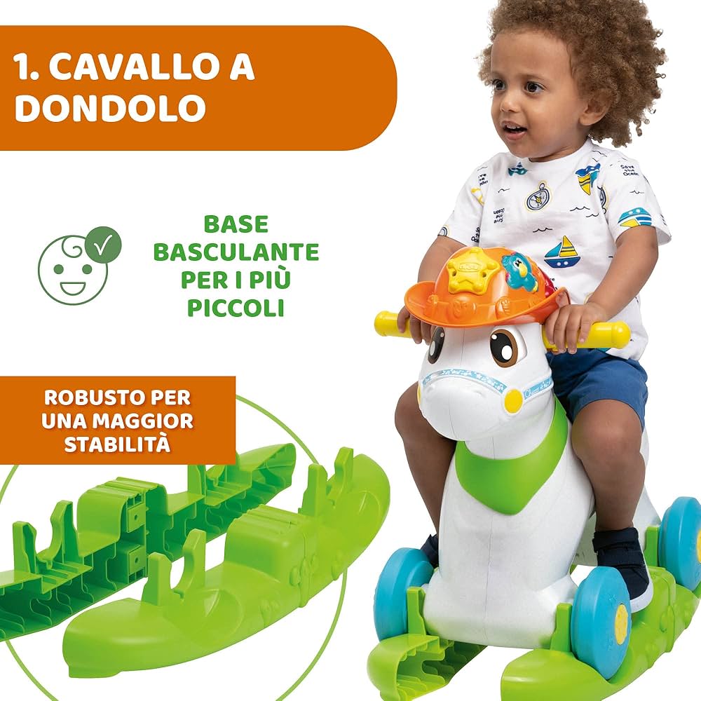 Chicco Baby Rodeo Italia Cavalcabile 11314 - 8058664158928 - DarSaGiocattoli