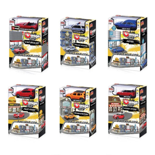 City Playset In Scala 1:43 Burago 390804.012 - 4893993315000 - DarSaGiocattoli