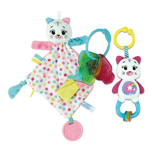 Clementoni Baby Gift Set Kitty - Sonaglino Chiavi e Copertina Dou 17805 - 8005125178056 - DarSaGiocattoli