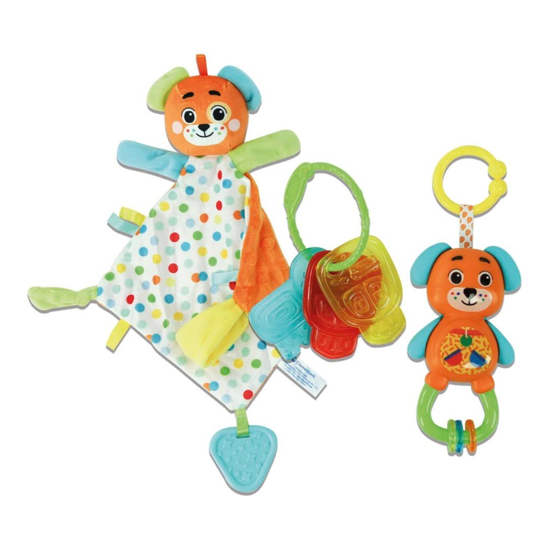 Clementoni Baby Gift Set Puppy Sonaglino Chiavi 17804 - 8005125178049 - DarSaGiocattoli