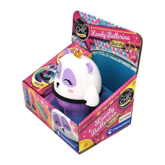 Clementoni Crazy Chic Lovely Ballerina Nail Art Kit Manicure 18694 - 8005125186945 - DarSaGiocattoli