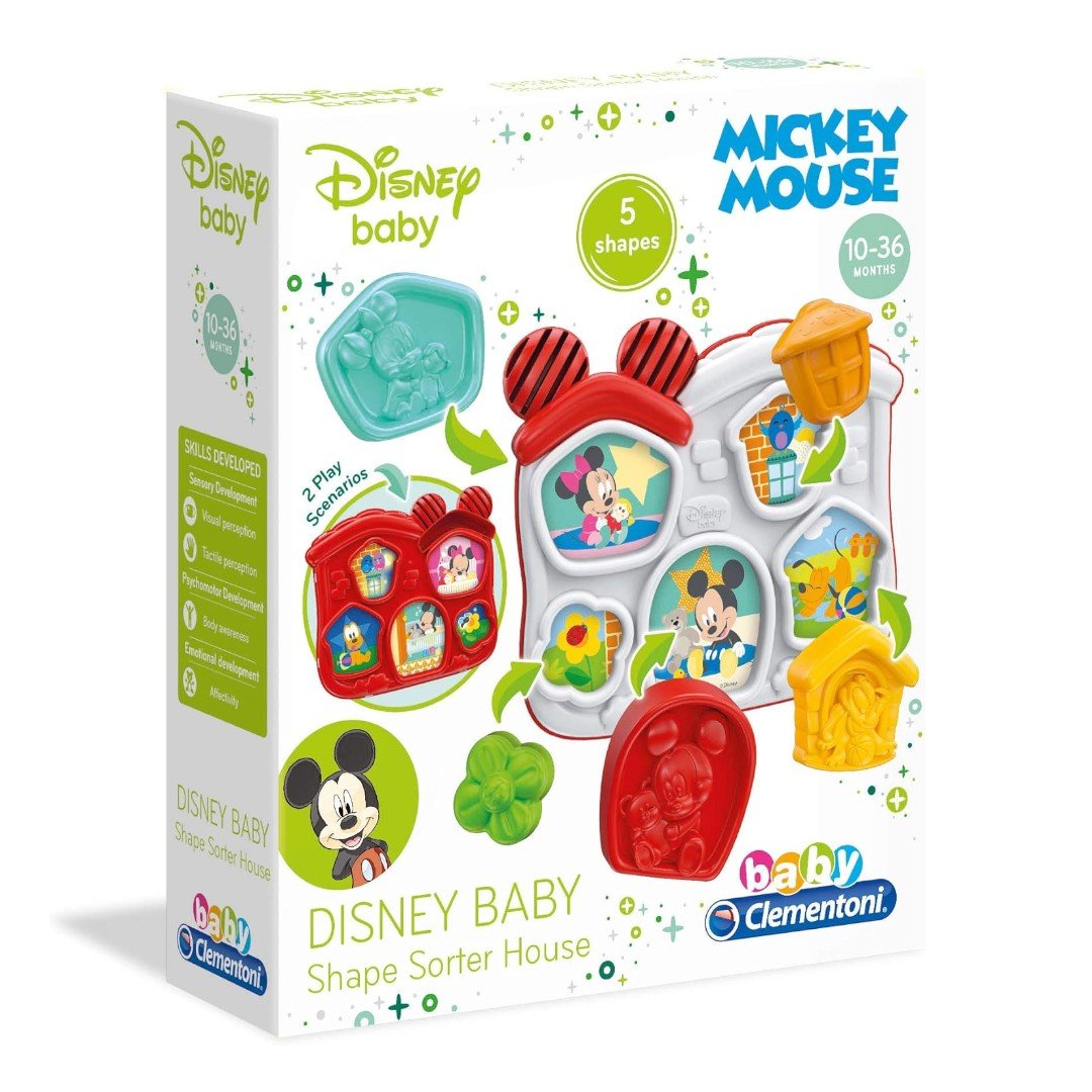 Clementoni Disney Baby Casetta Forme 17266 - 8005125172665 - DarSaGiocattoli