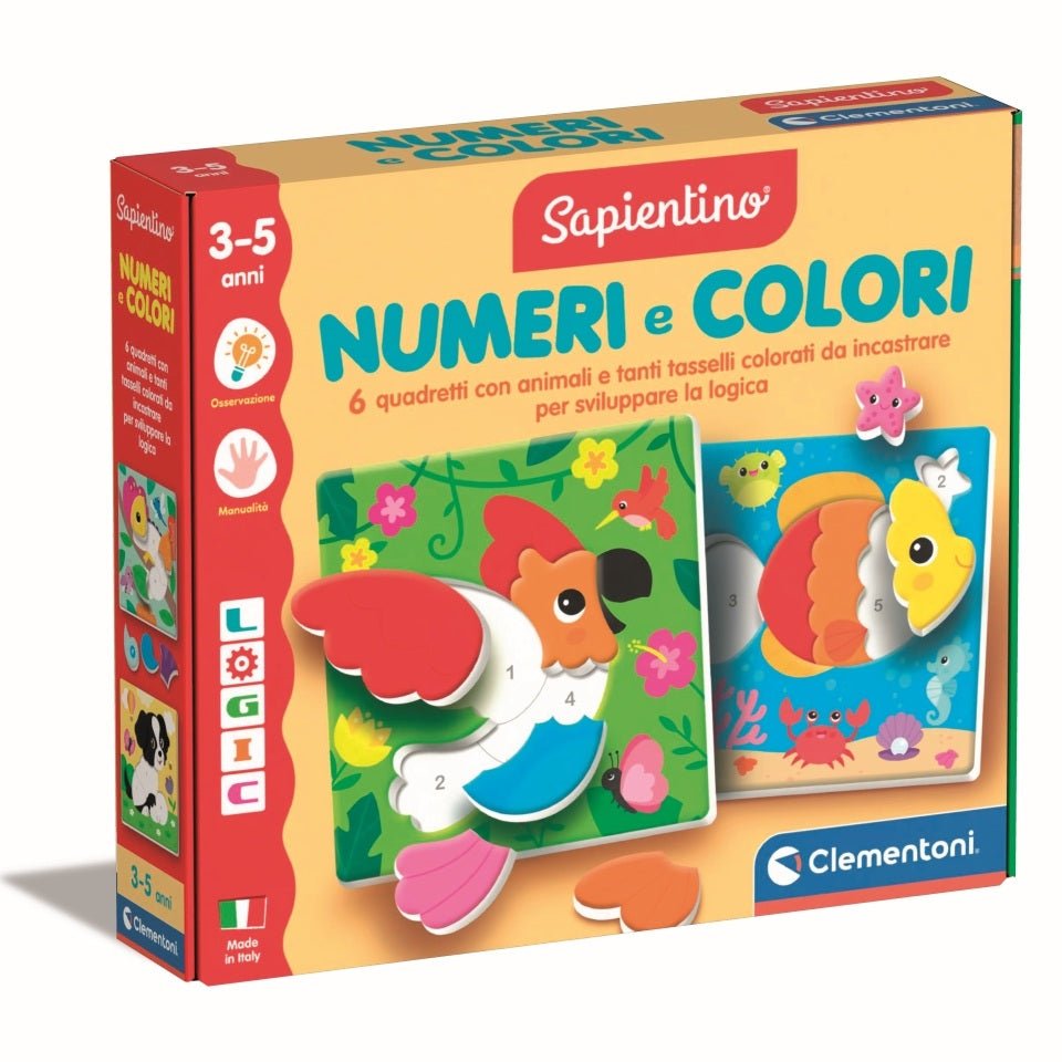 Clementoni Sapientino Logic Numeri e Colori Gioco Educativo Bambini 3 - 5 Anni 16871 - 8005125168712 - DarSaGiocattoli