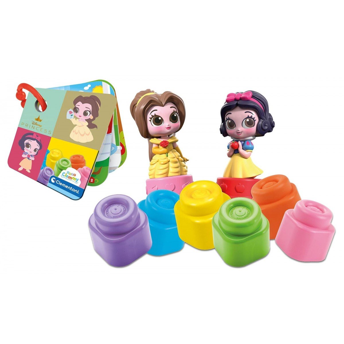 Clementoni Soft Clemmy Disney Snow White & Belle Playset Costruzioni Mattoncini Morbidi 17843 - 8005125179893 - DarSaGiocattoli