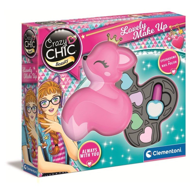 Clementoni Trousse Trucchi Bambina Crazy Chic Lovely Make Up: Fox 18795 - 8005125187959 - DarSaGiocattoli