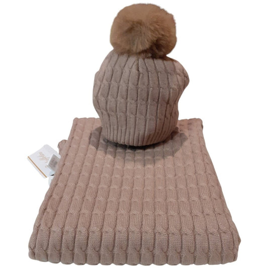 Copertina Culla Batuffolini Con Cappellino Pop Pon Art.B527 - DarSaGiocattoli