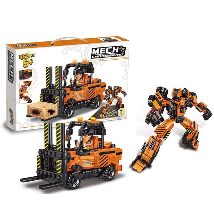 Costruzioni Click Clack Trasformer 2 in 1 Teorema 80953 - 8017967809531 - DarSaGiocattoli