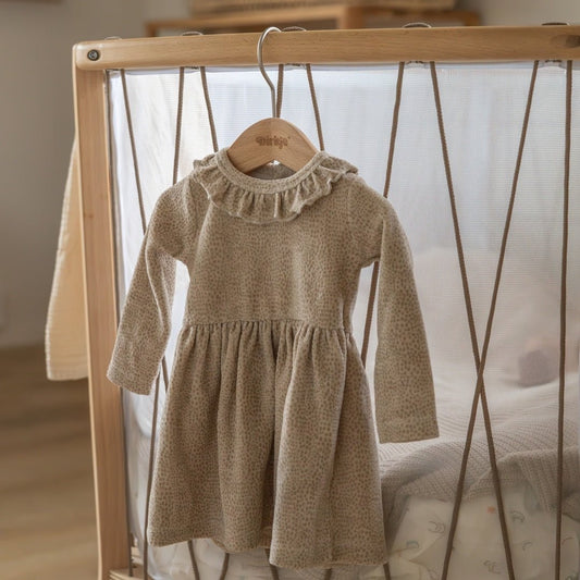 Dirkje Completo Bambina Con Vestito a Pois e Leggings Beige O56343 - 8720815502293 - DarSaGiocattoli