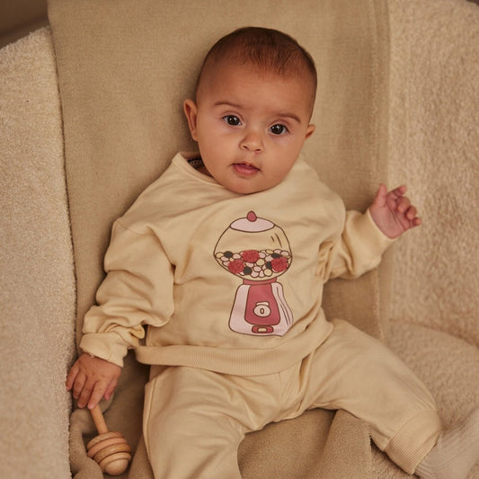 Dirkje Completo Neonata 2 Pezzi Maglione e Pantaloni Bianco Sporco O56382 - 8720815504198 - DarSaGiocattoli