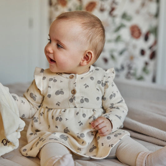 Dirkje Vestito Neonata Bianco Sporco Fantasia O56359 - 8720815502767 - DarSaGiocattoli