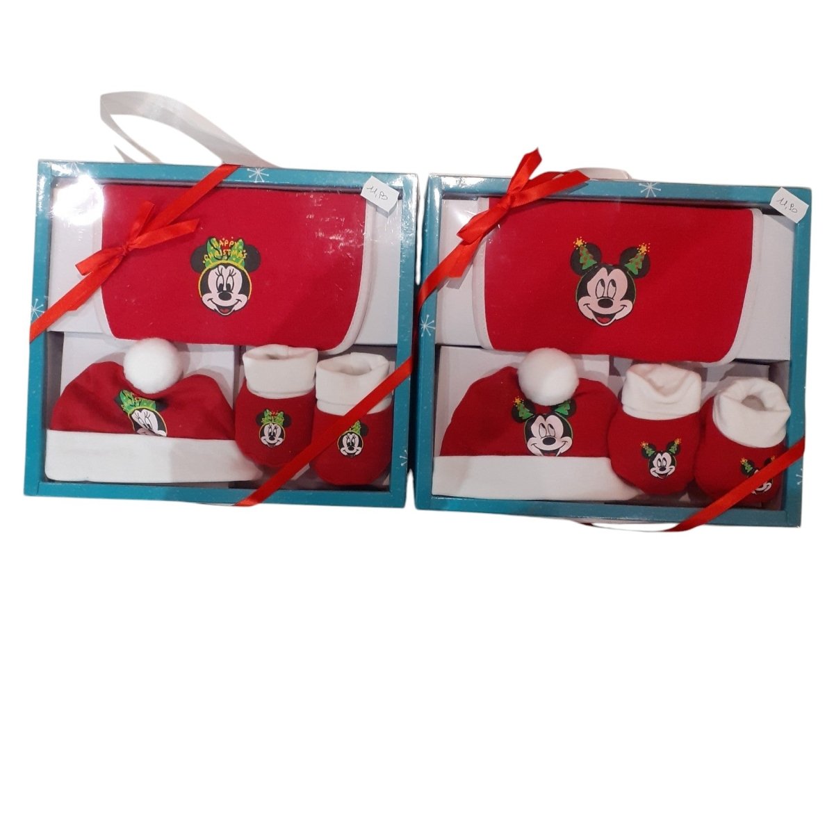 Ellepi Corredino Natale Bavetta Cappellino Scarpette Topolino - Minnie WR2007 - 8000121715779 - DarSaGiocattoli