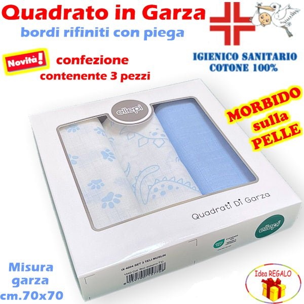 Ellepi Quadrati in Garza di Cotone Sanitario - 8059790157748 - DarSaGiocattoli