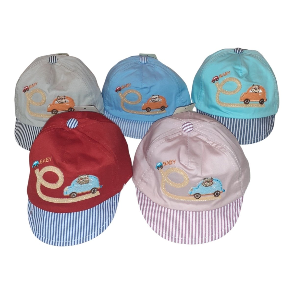 Endian Cappello Neonato Con Visiera Colorato JJ7504 - 6955112224056 - DarSaGiocattoli