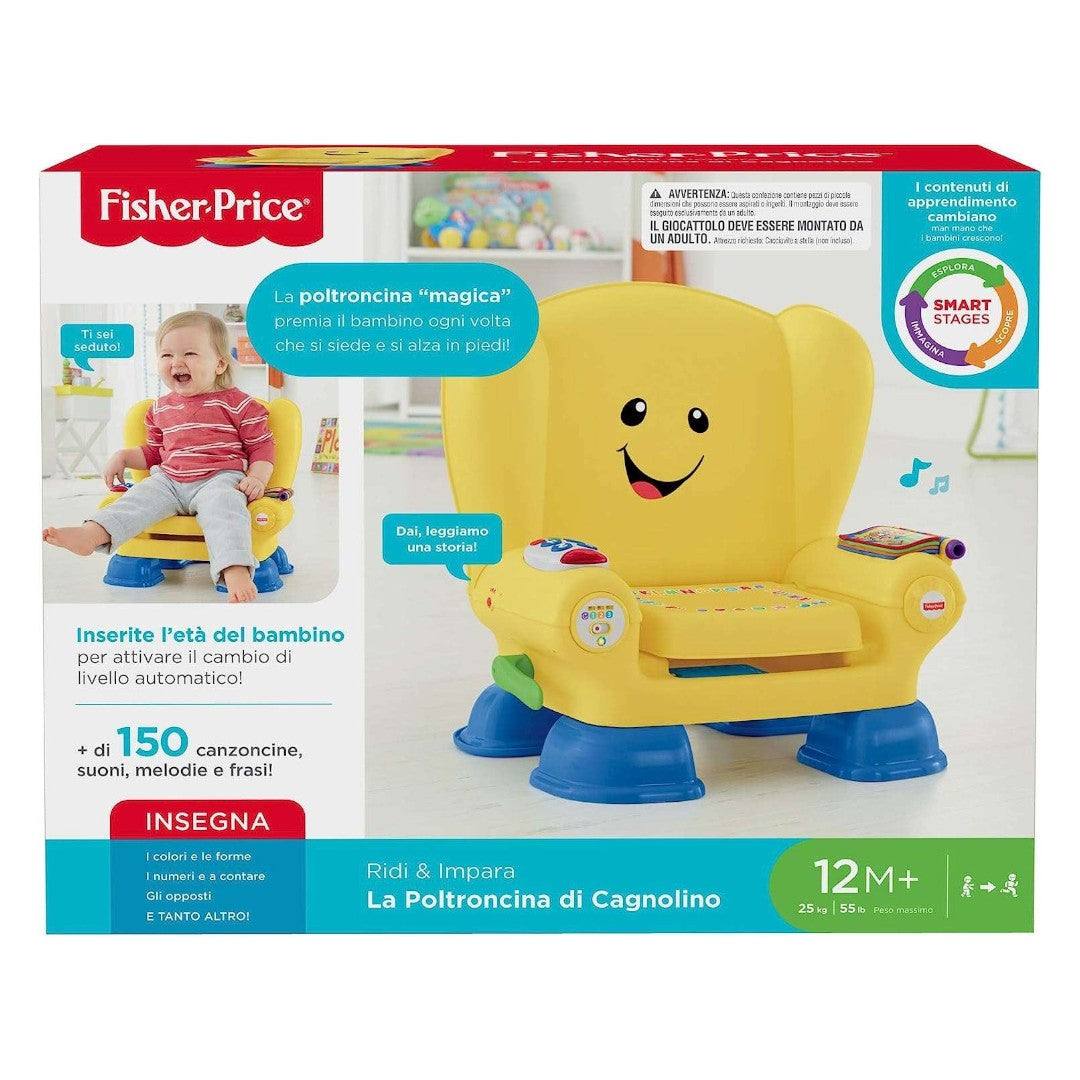 Fisher-Price La Poltroncina di Cagnolino Seggiolina Educativa per Imparare Suoni - DarSaGiocattoli