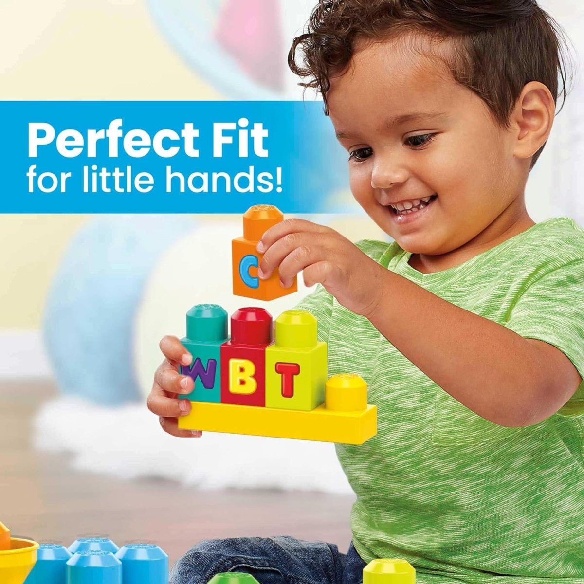 Fisher - Price Mega Bloks Impara Con il Treno Dell'Alfabeto Playset 50 Pezzi FWK22 - 0065541380905 - DarSaGiocattoli