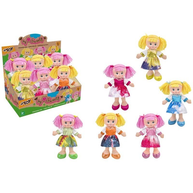 Globo Bambola di Stoffa 30 Cm 6 Pezzi Assortiti 42460 - 8014966424604 - DarSaGiocattoli