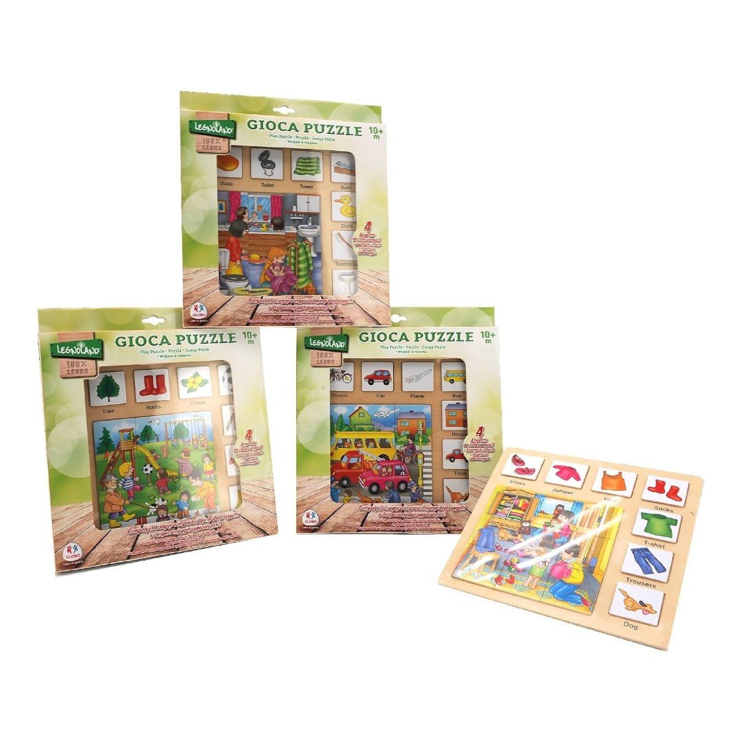 Globo Globo 22,5 x 22,7 Puzzle in Legno 37698 - 8014966376989 - DarSaGiocattoli