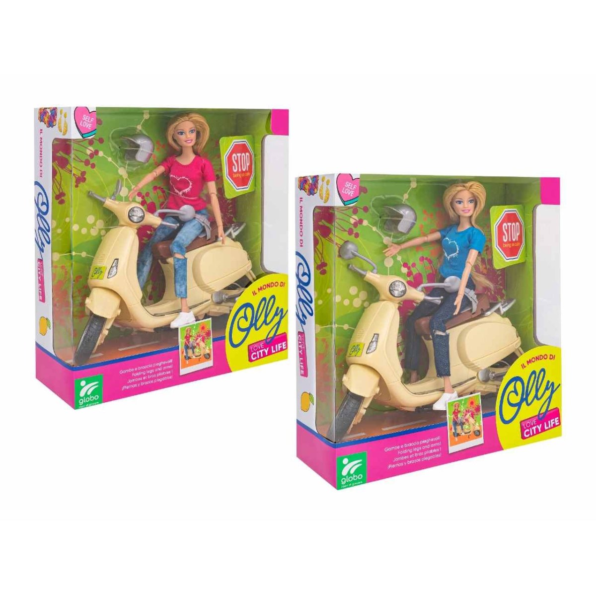 Globo Olly Bambola Fashion C/Scooter 41102 Ass. - 8014966411024 - DarSaGiocattoli