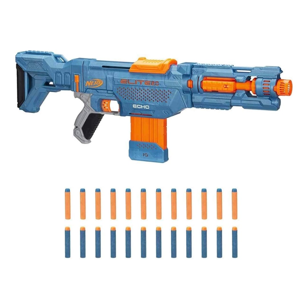 Hasbro Nerf Elite 2.0-Echo CS-10 Blaster con 24 Dardi Originali - DarSaGiocattoli