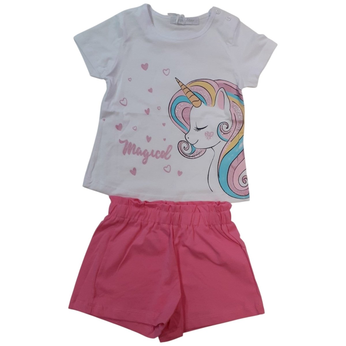 Hope Star Completo Bambina 2 Pezzi T-Shirt e Pantaloncini BK1031 - 8296608810314 - DarSaGiocattoli