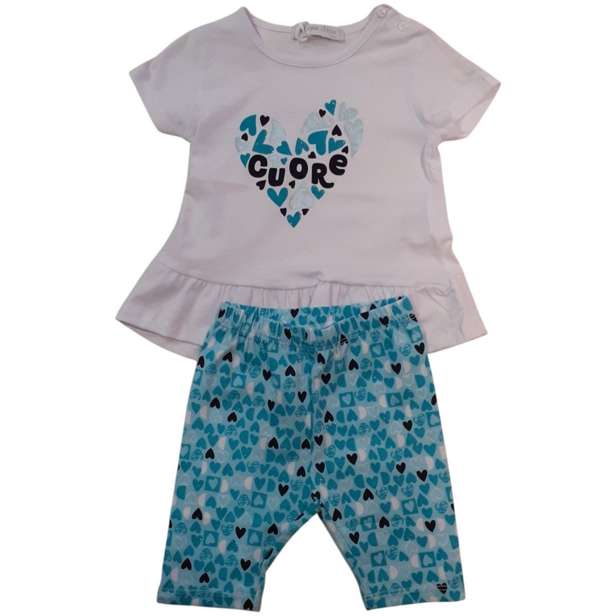 Hope Star Completo Bambina T-Shirt e Pantaloncini BK1051 - 8296608810512 - DarSaGiocattoli