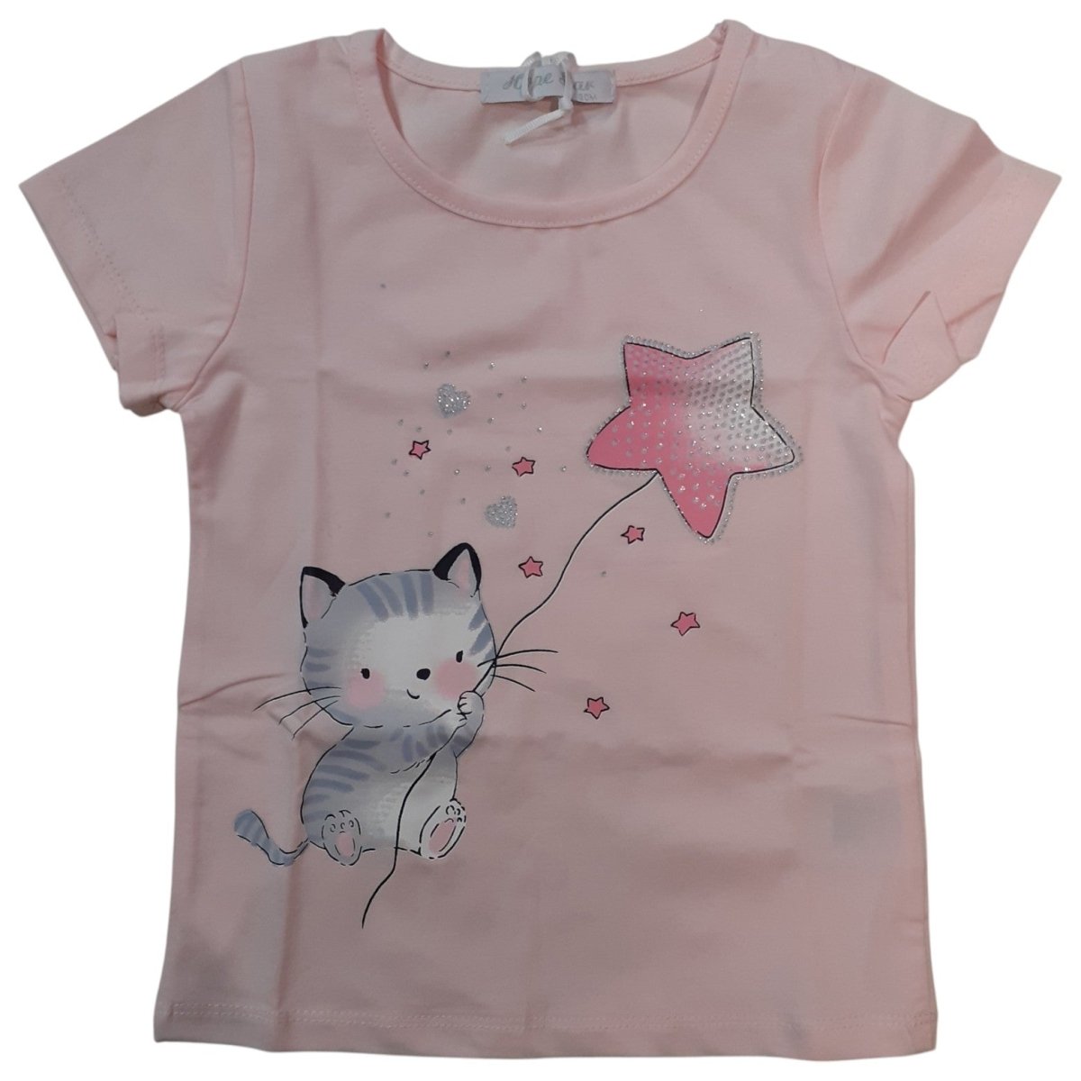 Hope Star T-Shirt Bambina Fantasia Gattino Con Stellina BK1045 - 8296608810451 - DarSaGiocattoli