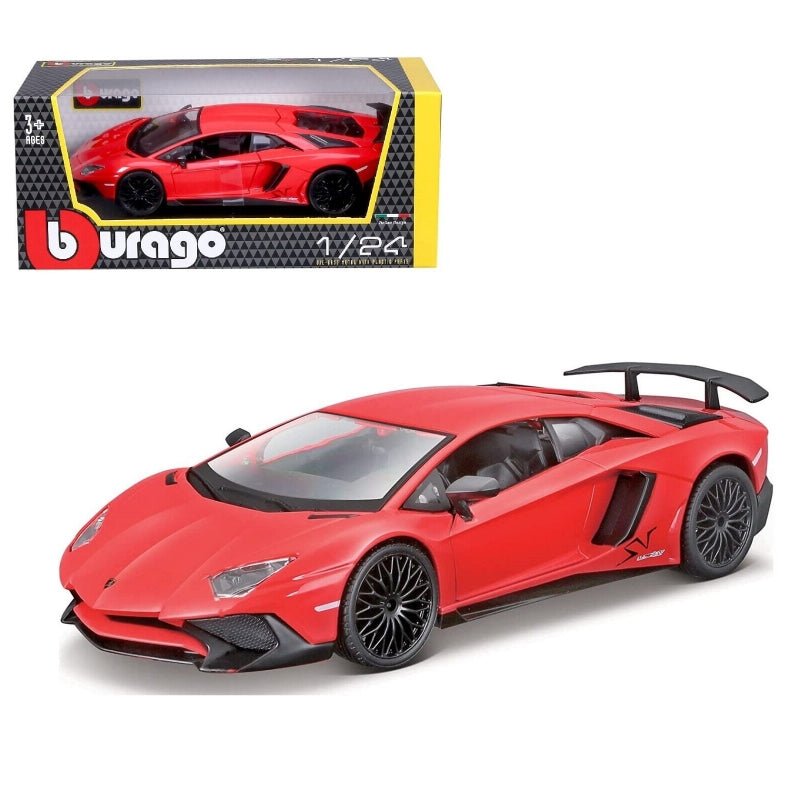 Lamborghini Aventador LP750 - 4SV Rosso Scala 1:24 Burago 18 - 21079 - 4893993210794 - DarSaGiocattoli