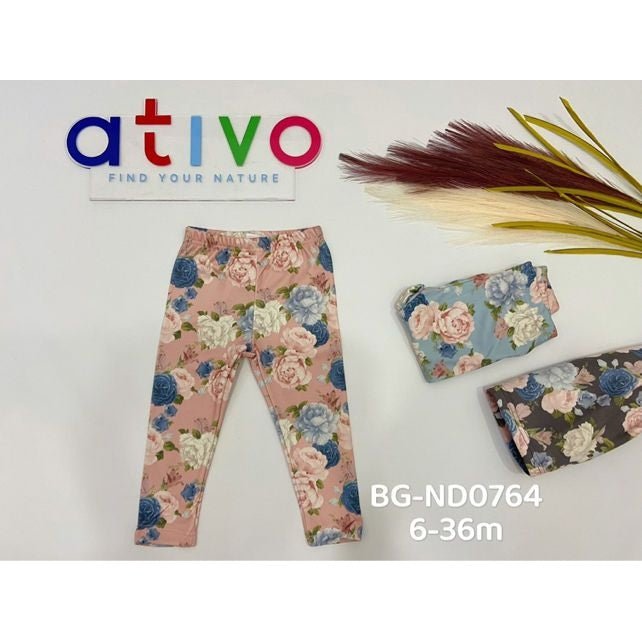 Leggings Bambina Invernale Felpato Ativo BG - ND0764 - - DarSaGiocattoli