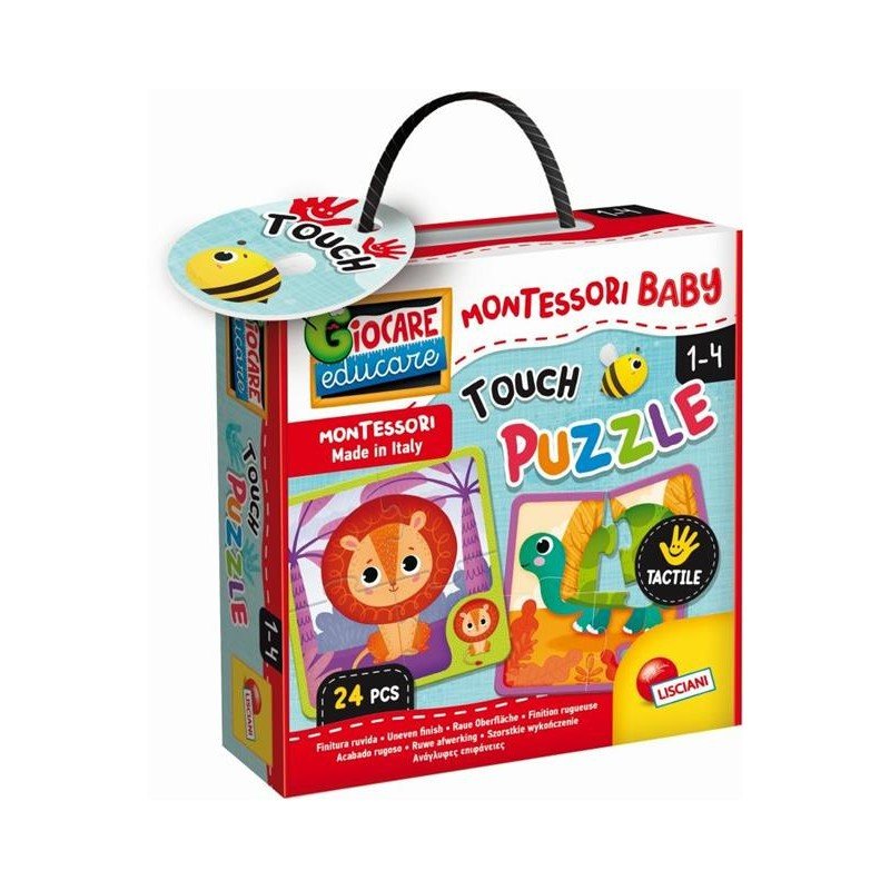 Lisciani Gioco Montessori Baby Touch Puzzle 24 Pezzi 92680 - 8008324092680 - DarSaGiocattoli