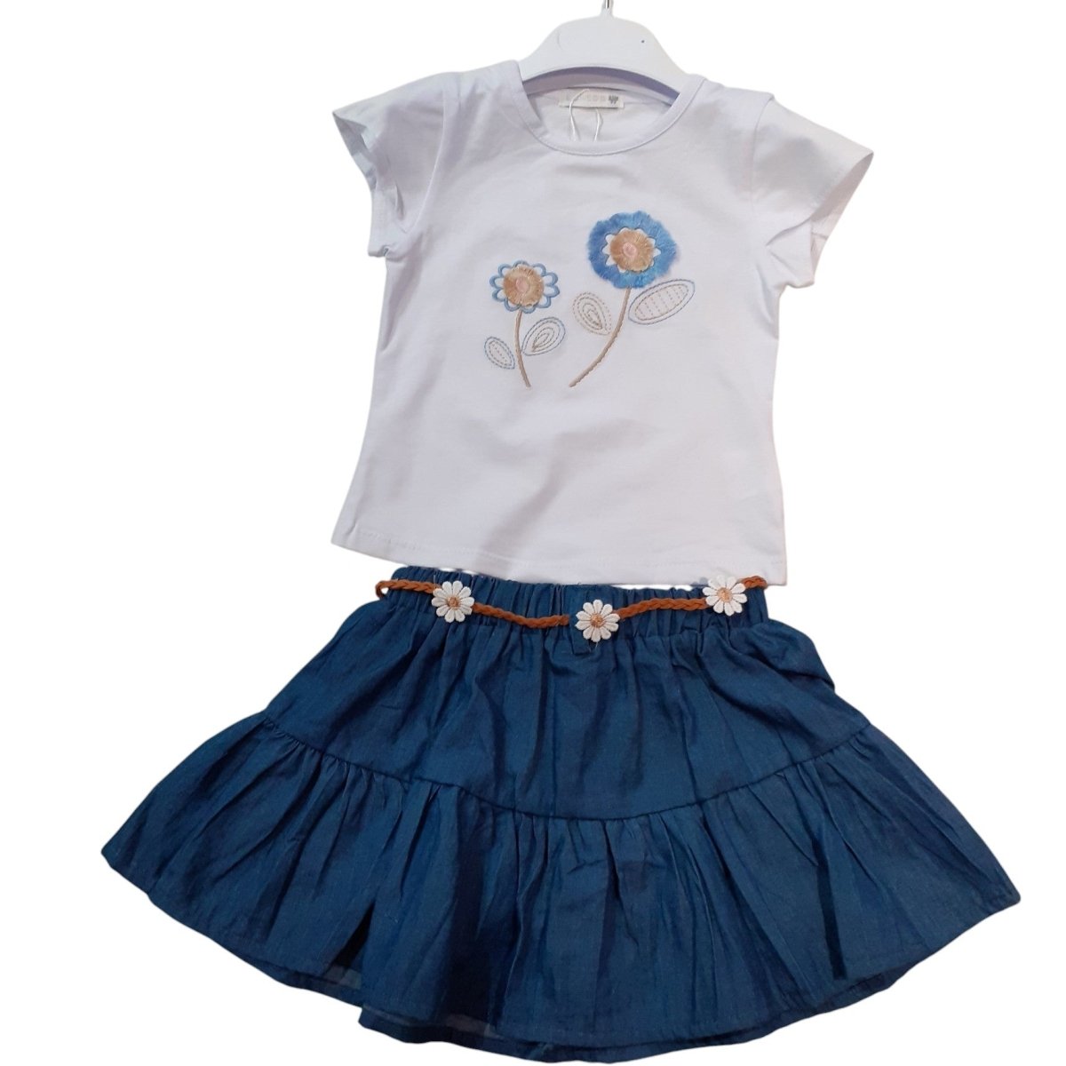 Lollitop Baby Completo Bambina T-Shirt Gonna e Cintura G - 0626 - 0788602506266 - DarSaGiocattoli