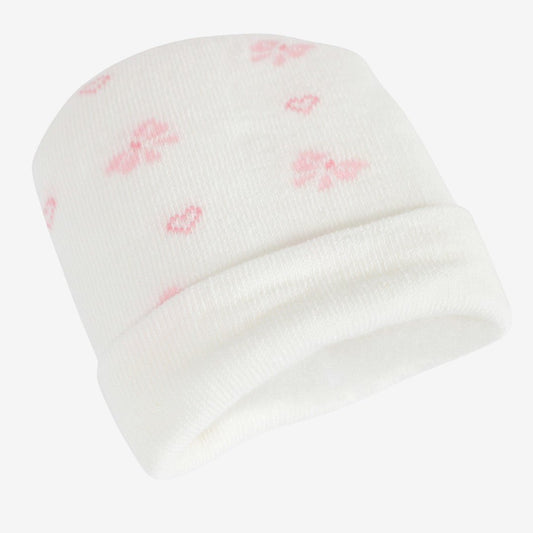 Mafer Set Regalo Neonata Cappellino + Scarpette Bianco - Rosa WSE8989 - 8300039724192 - DarSaGiocattoli