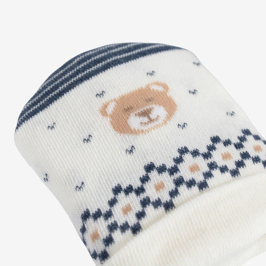 Mafer Set Regalo Neonato Cappellino + Scarpette Bianco - Blu WSE8991 - 8300039089918 - DarSaGiocattoli