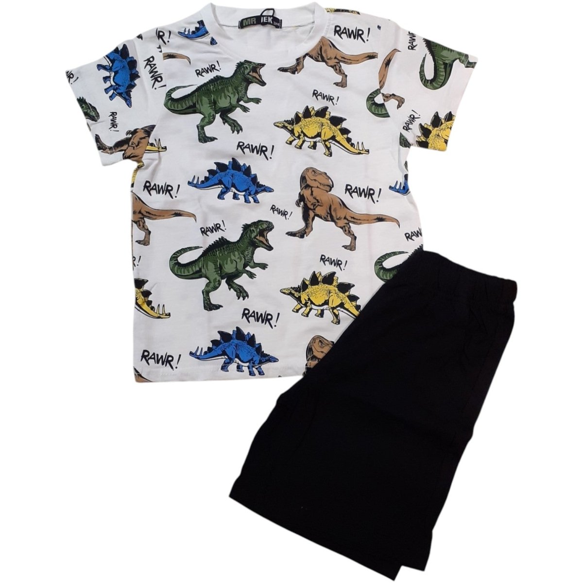 MR Jek Completo Bambino T-Shirt e Pantalocini Fantasia Dinosauri JA2487 - DarSaGiocattoli