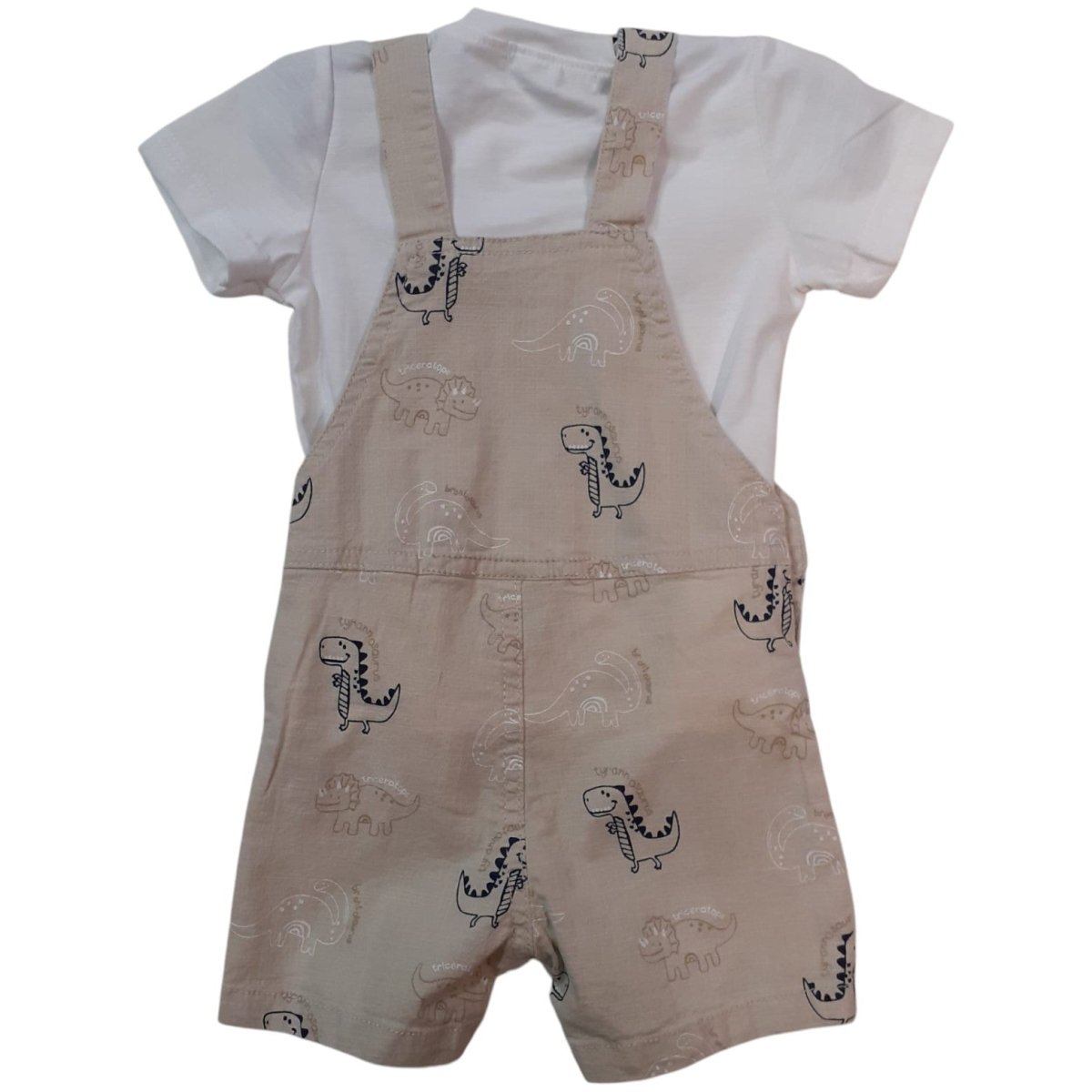 MR Jek Completo Bambino T-Shirt e Salopette Fantasia Dinosauri JA2494 - DarSaGiocattoli