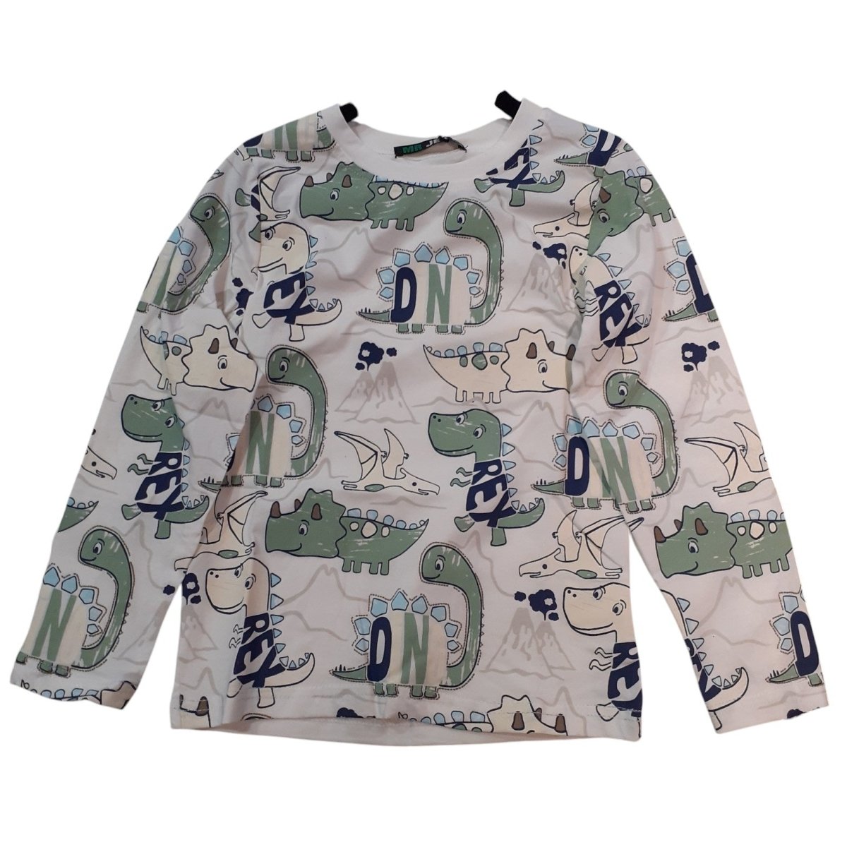 MR Jek T-Shirt Bambino Bianco Verde 1 - 5 Anni DS - 8348 - 8720815243028 - DarSaGiocattoli