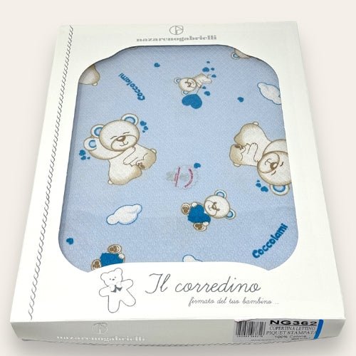 Nazareno Gabrielli Baby Copertina Lettino Piquet Cotone Ng362 - 8058258634432 - DarSaGiocattoli