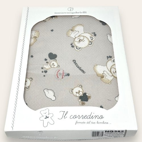 Nazareno Gabrielli Baby Copertina Lettino Piquet Cotone Ng362 - 8058258634432 - DarSaGiocattoli