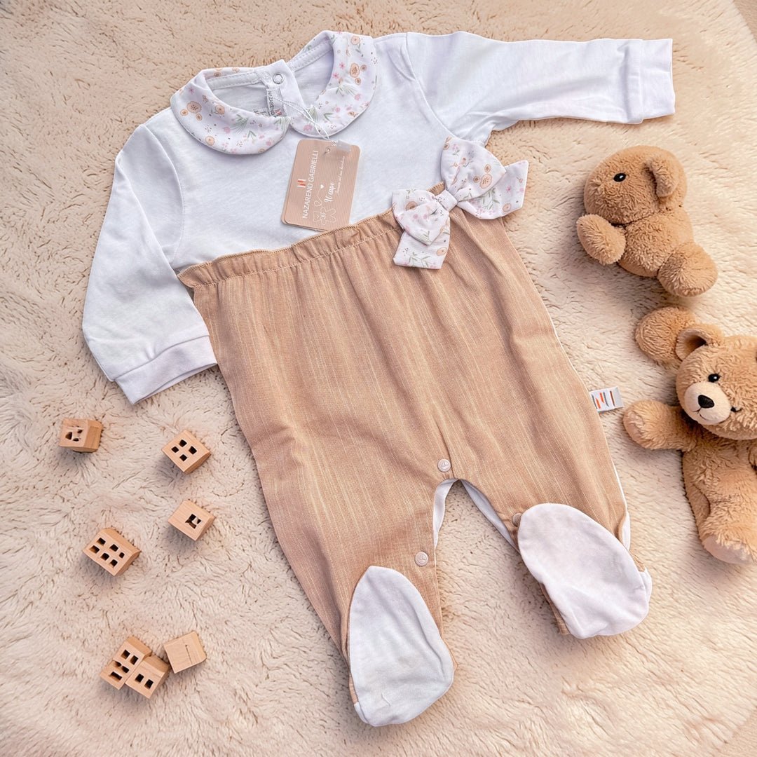 Nazareno Gabrielli Tutina Neonata Femminuccia In Jersey Cotone NG3530 - 8052960207885 - DarSaGiocattoli