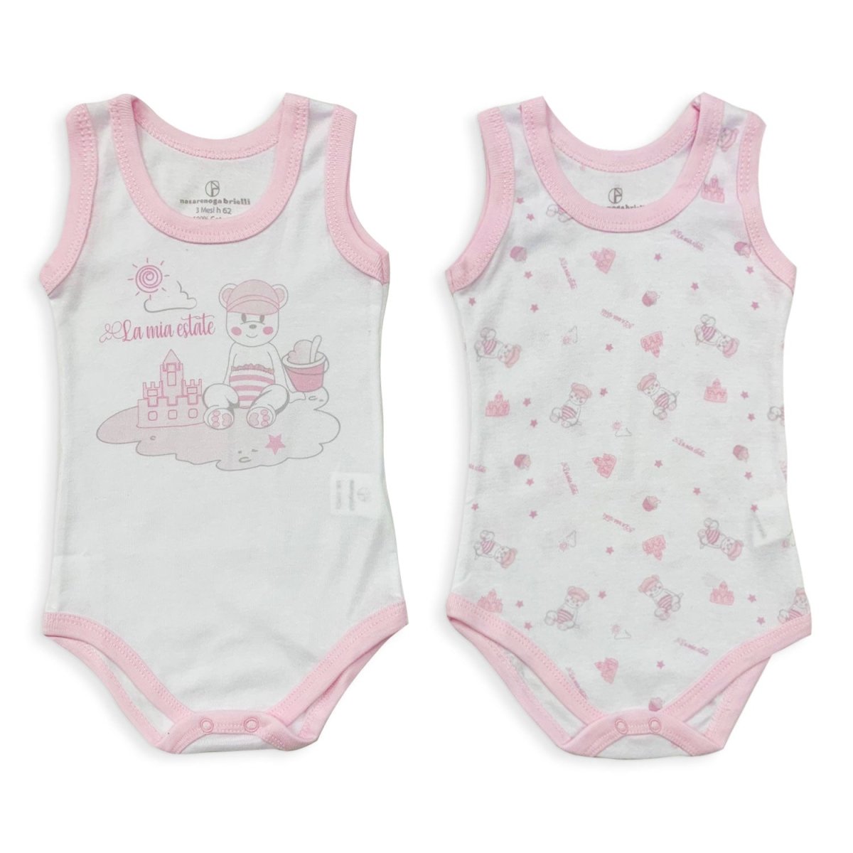 Nazzareno Gabrielli Body Neonato In Cotone Giromanica NG203 - 8052190144318 - DarSaGiocattoli